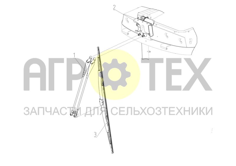 Чертеж Стеклоочиститель (S330.06.19.000Ф)